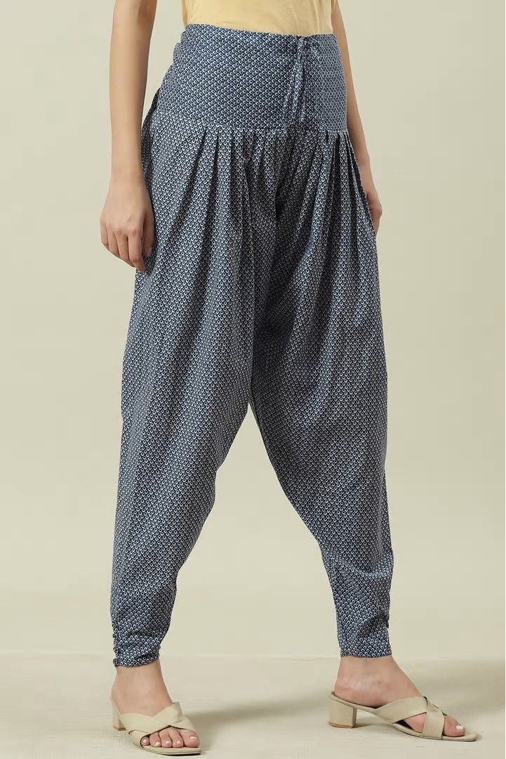 biba Cotton Blend Printed Women ["Dark Blue"] Salwar-picture-11