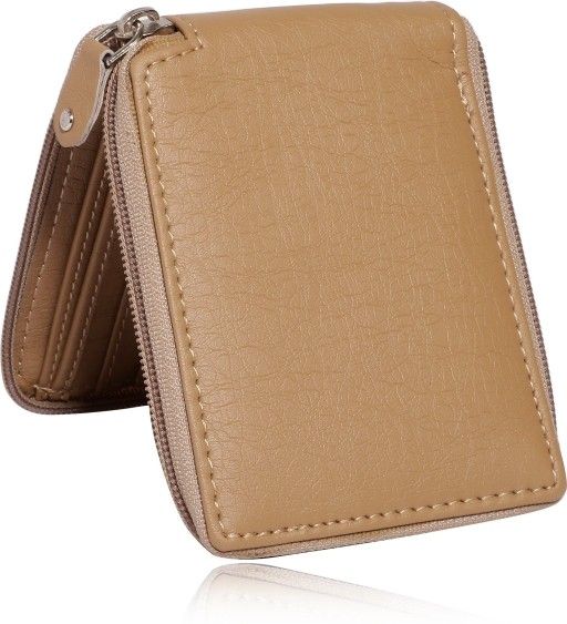 Men Beige Artificial Leather Wallet-image-48