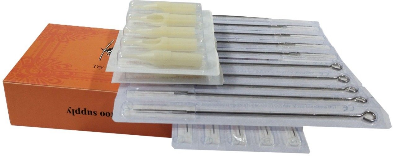 mumbai tattoo ORANGE 7RL - 7RT COMBO PACK Disposable Round Liner Tattoo Needles-picture-21
