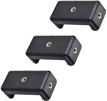 Moiz SET OF 3 CLIP BRACKET HOLDER ADAPTER MOUNT FOR MOBILE CAMERA MONOPOD TRIPOD KIT Plastic, Steel Camera Pistol Grip-picture-10