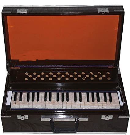 maga mart 42 keys, 7 Bellow, Coupler Folding Portable Harmonium with with free bag 42 keys, 7 Bellow, Coupler Folding Portable Harmonium with with free bag 3.5 Octave Hand Pumped Harmonium image 1