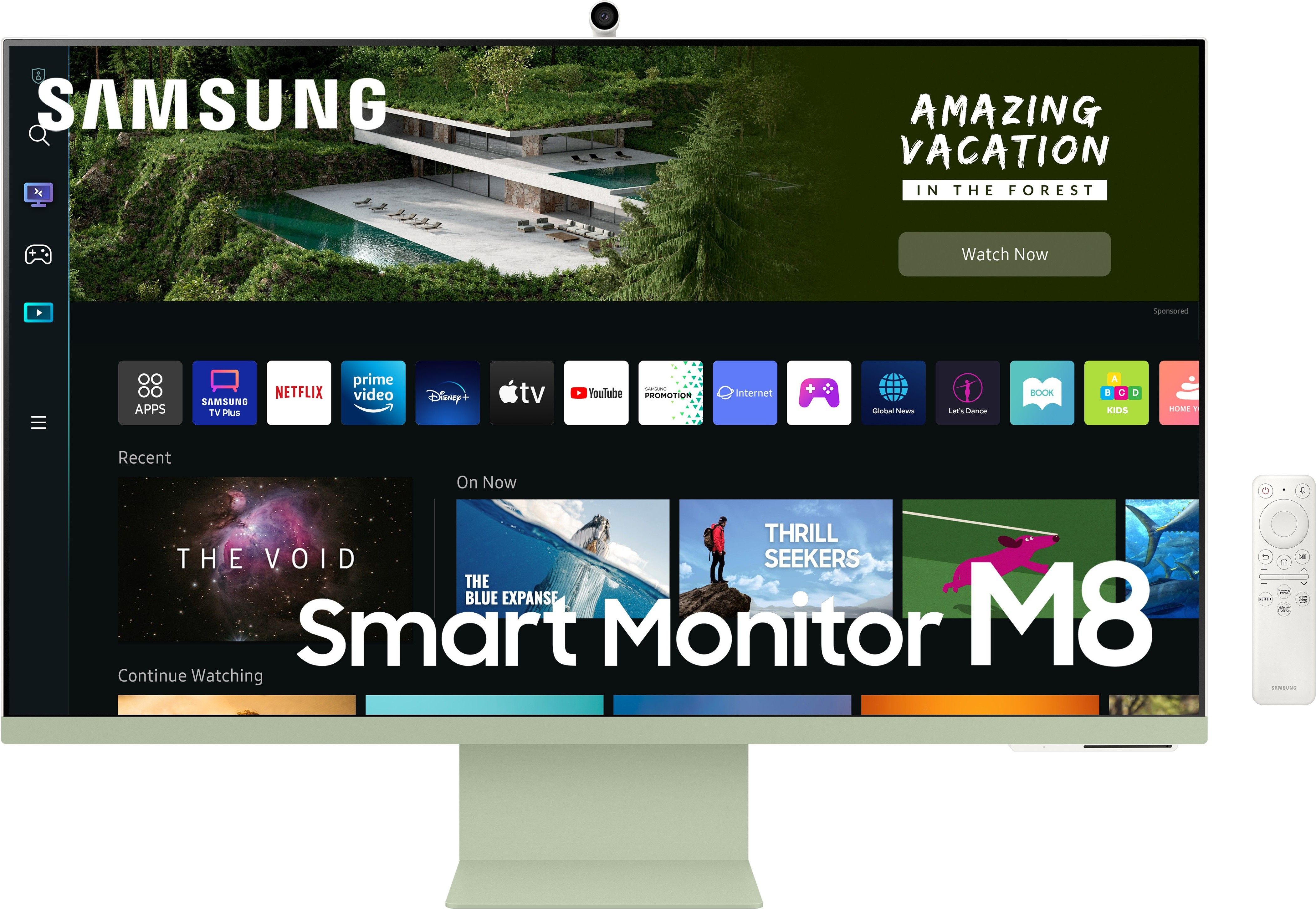 SAMSUNG M8 81.28 cm (32 inch) 4K Ultra HD VA Panel with embedded TV Apps, Multiple Voice Assistants, Smart Home Controls, Inbuilt Slim Fit Camera with Auto Face Tracking & Zoom & 2.2 CH Inbuilt Speaker Iconic Slim Smart Monitor (LS32CM80GUWXXL)-image-10