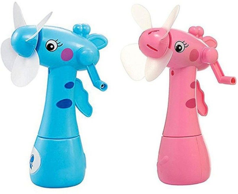 Hand Driver Mini Fan And Water Spray toy For Kids(2 fan)-image-12