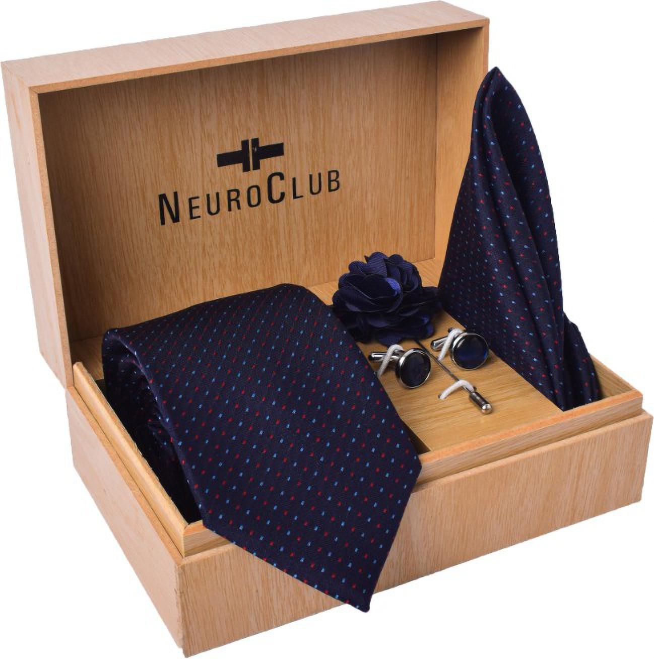 NEUROCLUB Metal Cufflink & Tie Pin Set