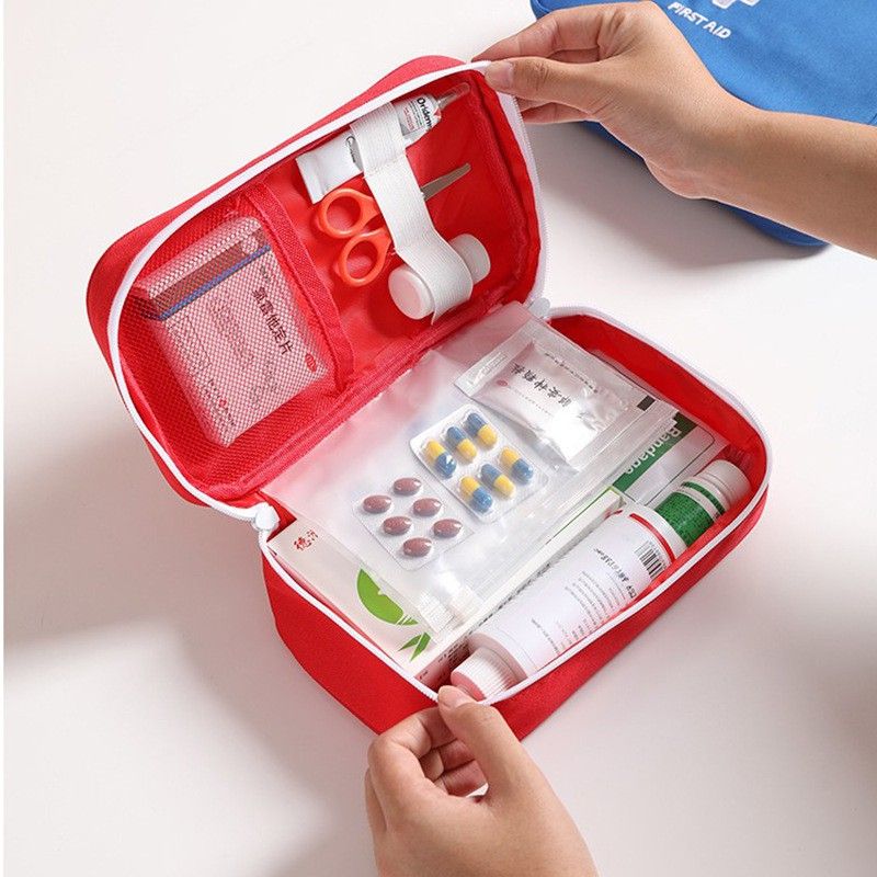 Medical Pouch Empty Travel Emergency Storage Bag Organizer Pill Box First Aid Kit-image-4