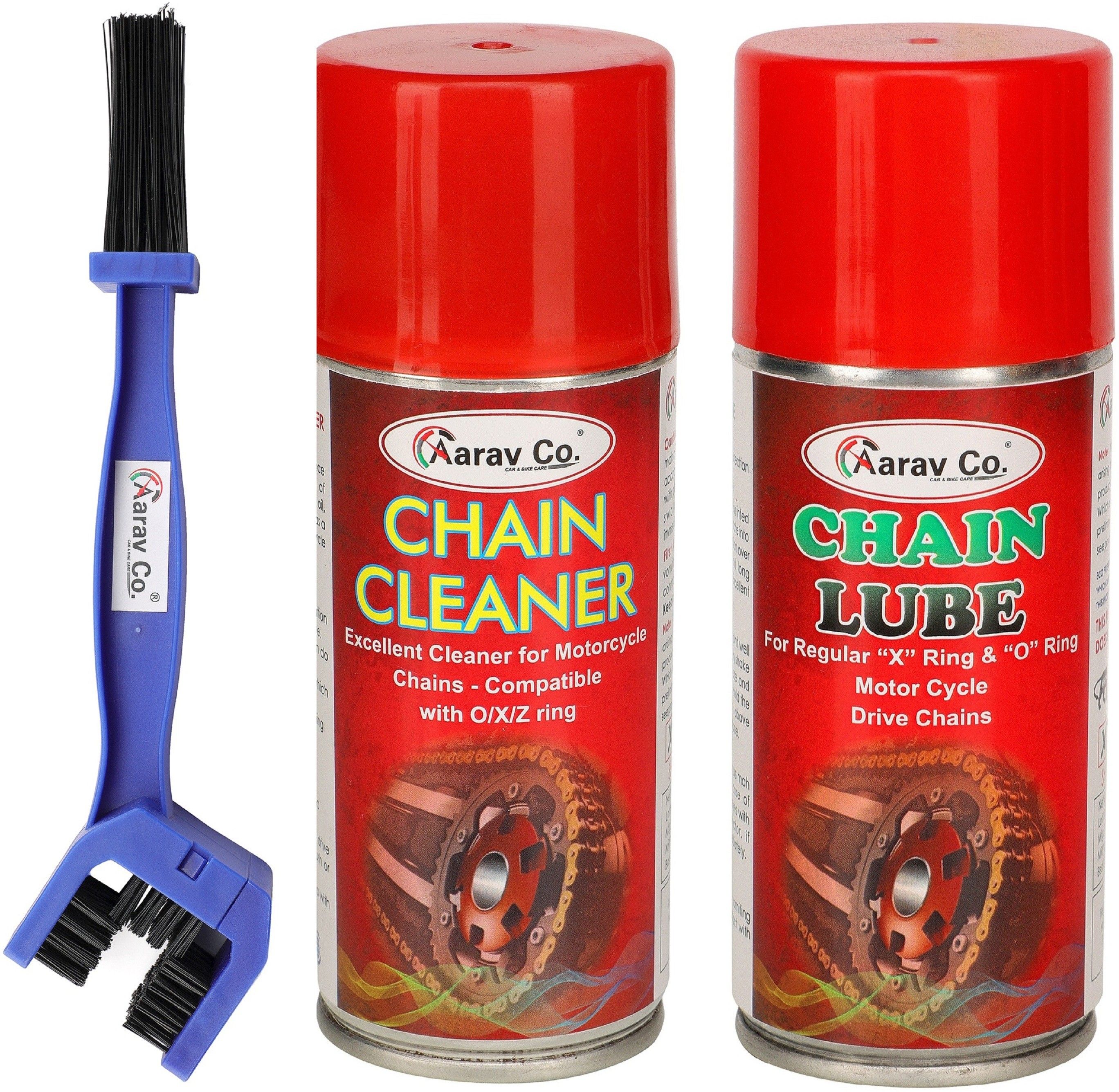 aarav co. Chain Lube 150ml & Chain Cleaner 150ml With Brush Bicycle Lubricant-picture-19