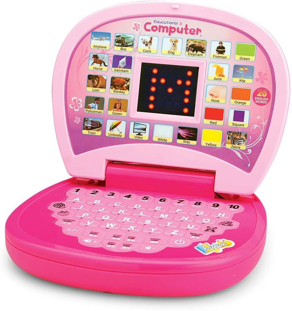Kids Educational Laptop (Pink) (Multicolor)-image-38