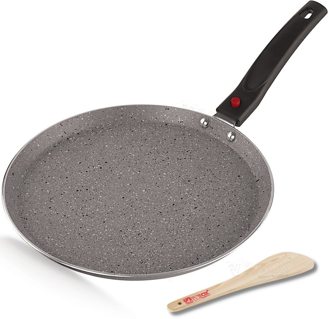 Omega-Plus 3mm Marble induction 280mm Non Stick Dosa Tawa 28 cm diameter