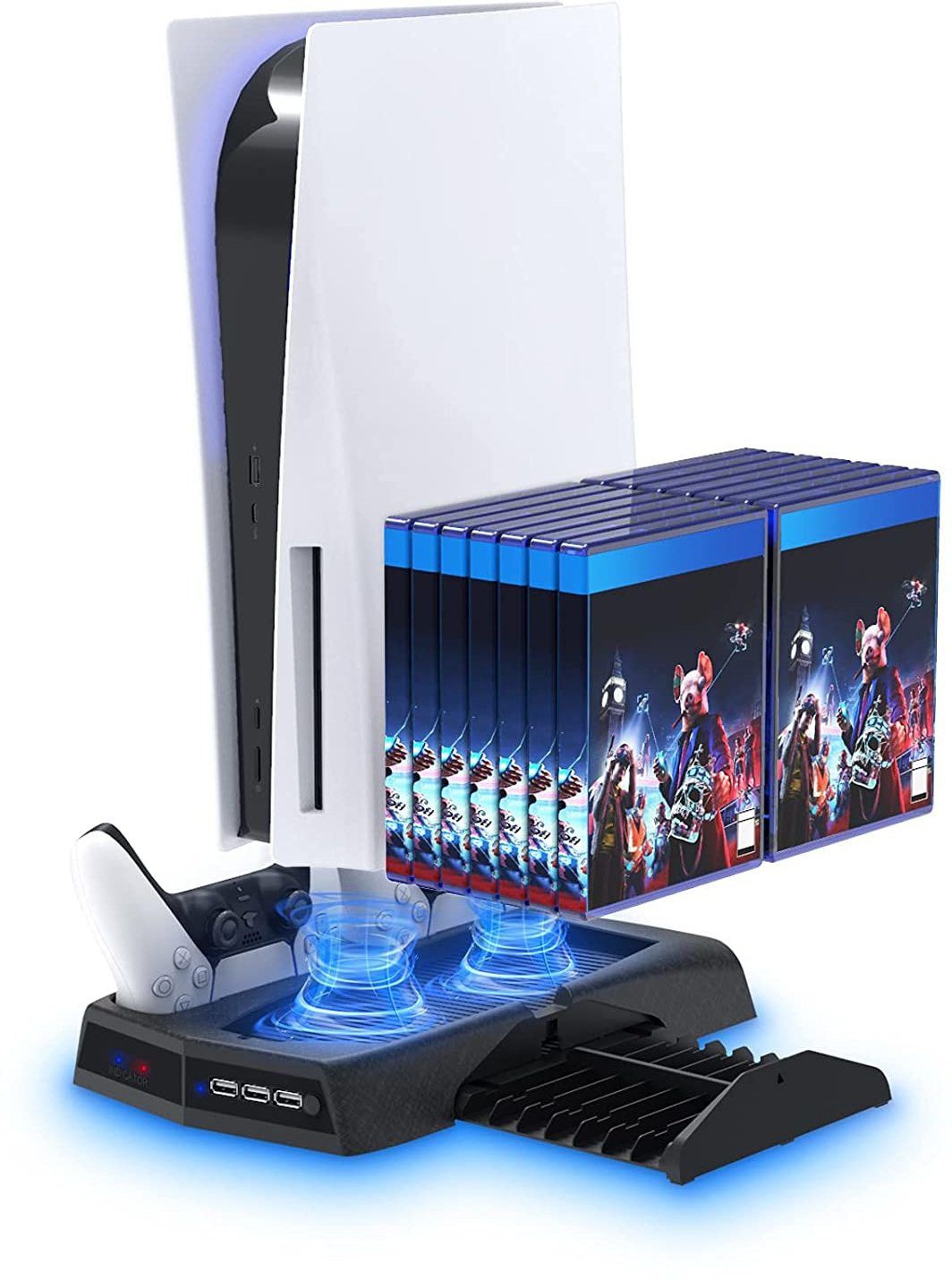Etzin Charging Station Dock with Dual Controller Charger(EPL-339GA) 2 Fan Cooling Pad-image-36