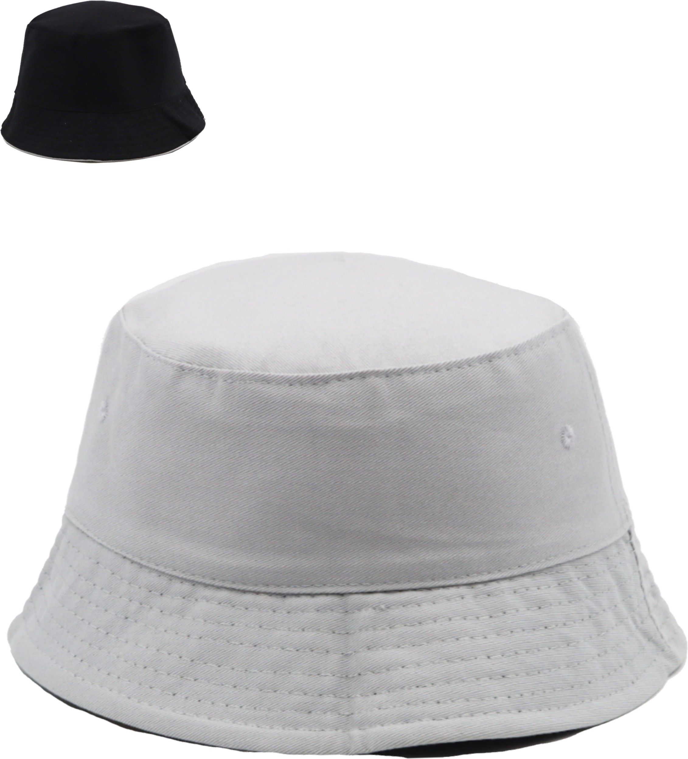 Jamont Unisex Bucket Hat Beach Sun Hat Fishing Hat Reversible Double-Side-Wear-image-3