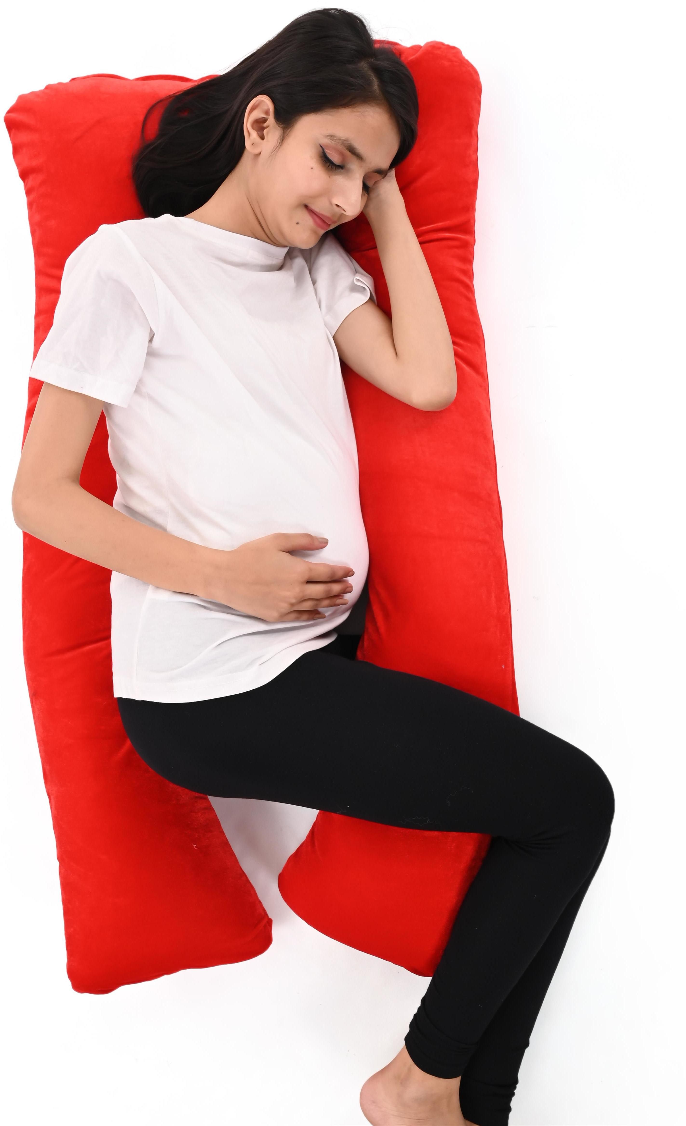 jaga home decor U Shape Cotton Solid Pregnancy Pillow Pack of 1-picture-17