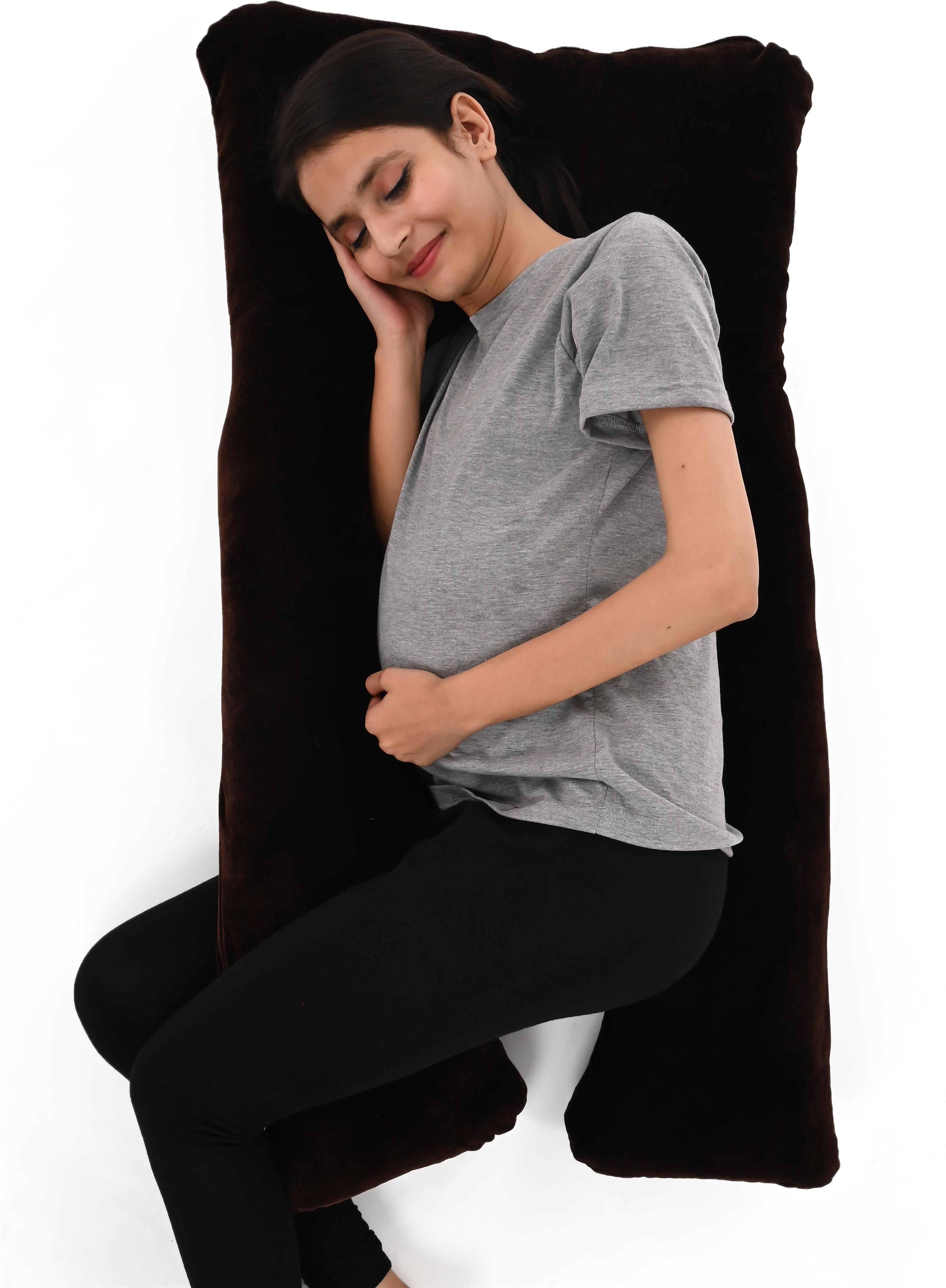 U Shape Cotton Solid Pregnancy Pillow Pack of 1-image-15