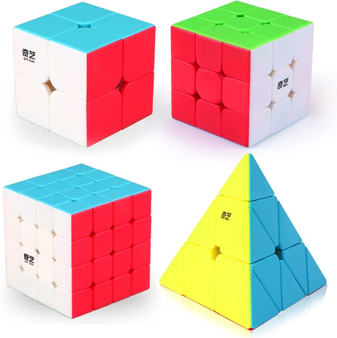 authfort Cube Set, 2x2, 3x3, and 4x4 Speed ??Cube Bundle and Smooth Pyramid Cube-picture-10