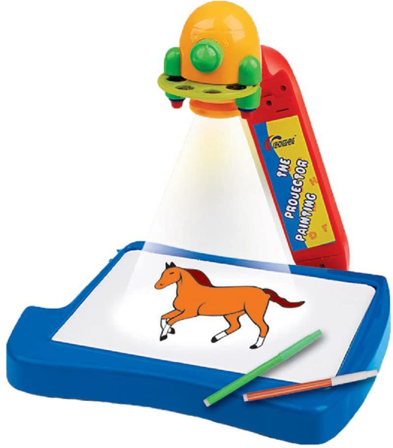 mega shine Projector Painting Table for Kids - Projector Learning Desk, 3 in 1 image 1