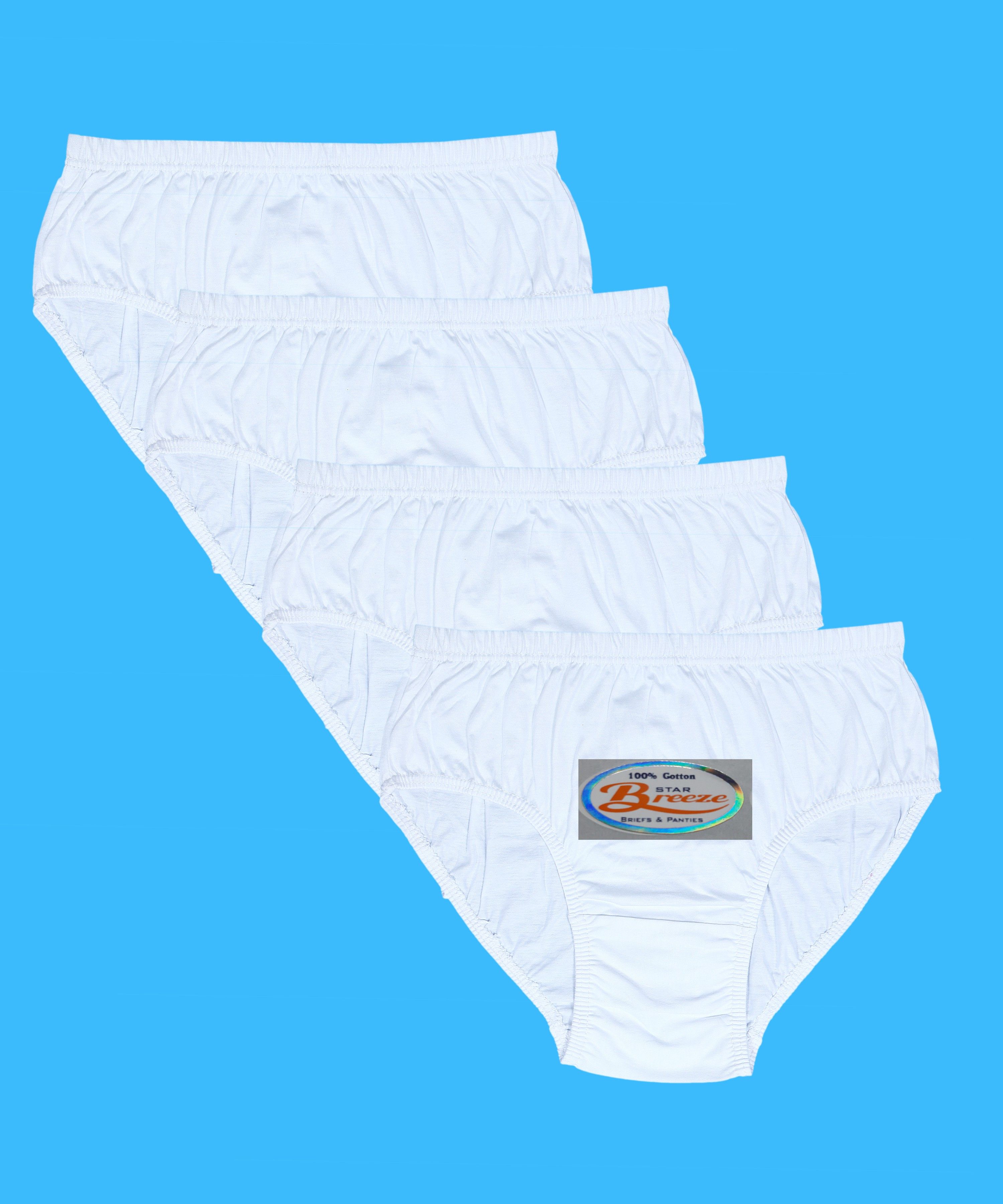 Pack of 4 Women Hipster White Panty-image-33