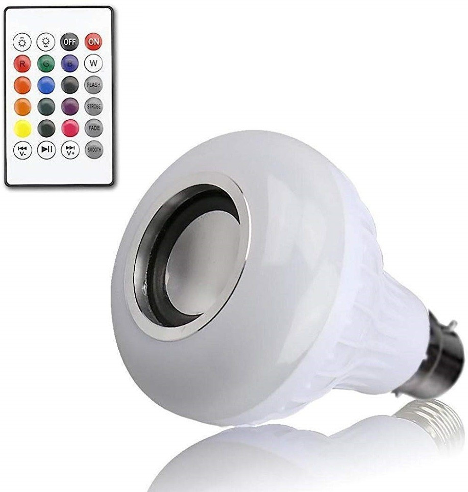 BSVR Smart RGB Music Bulb 333 Bluetooth Speaker, Remote Control For Party Decoration Speaker Mod image 1