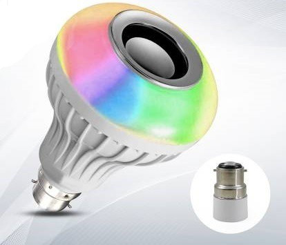 BSVR Smart RGB Music Bulb 322 Bluetooth Speaker, Remote Control For Party Decoration Speaker Mod image 1