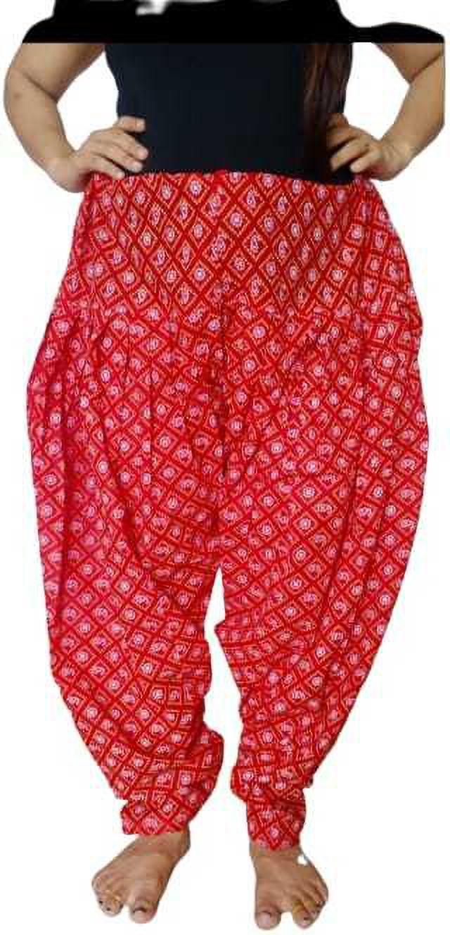 prabha creations Pure Cotton Printed Women ["Pink"] Salwar-picture-19
