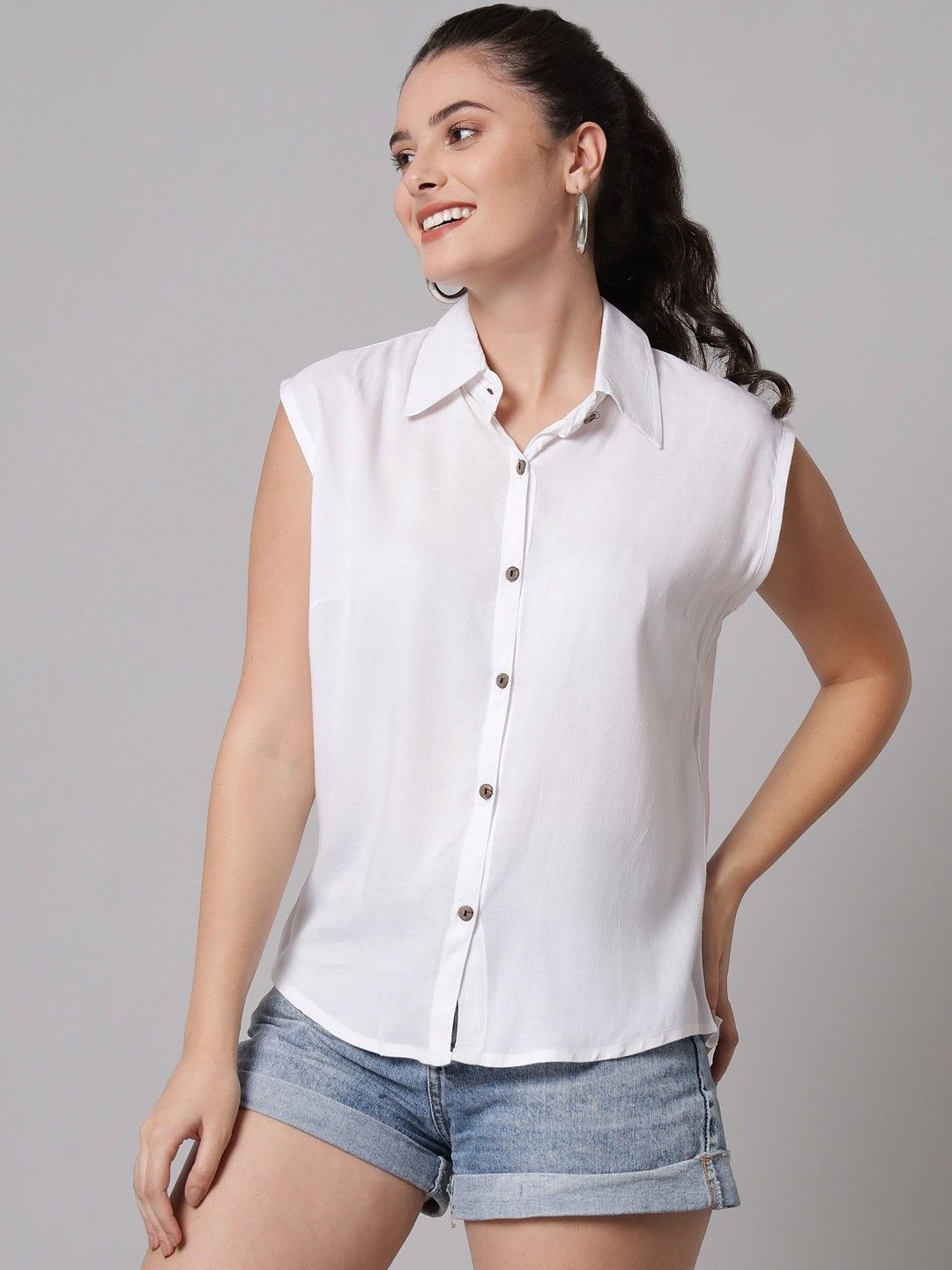 funday fashion Women Regular Fit Solid Casual Shirt-picture-33