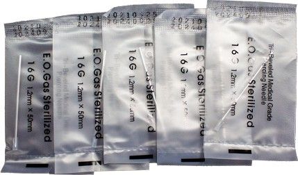 16G PIERCING NEEDLE ( PACK OF 5) Disposable Round Tattoo Needles-image-16