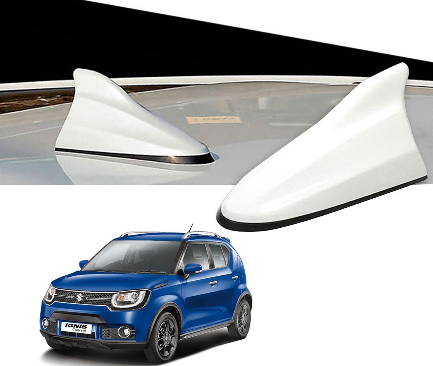 auto pearl M4T10 - Premium Quality Car White Shark Fin Replacement Signal Receiver MT5L11 Hidden Vehicle Antenna-picture-11