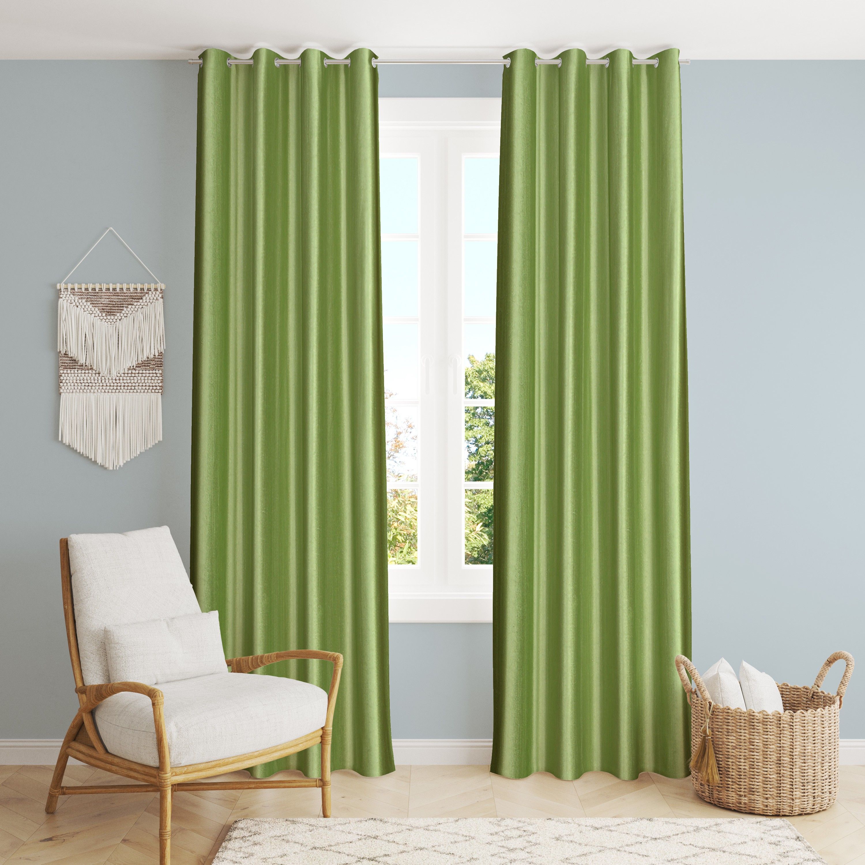 daksh 152 cm (5 ft) Window Polyester Room Darkening Curtain (Pack Of 2)-picture-24