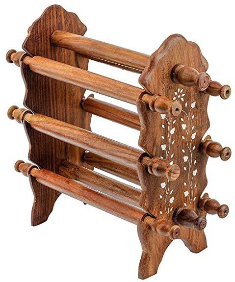 skss Wooden Sheesham Bangle Stand | Bangle organizer Decorative Showpiece - 10 cm-picture-25