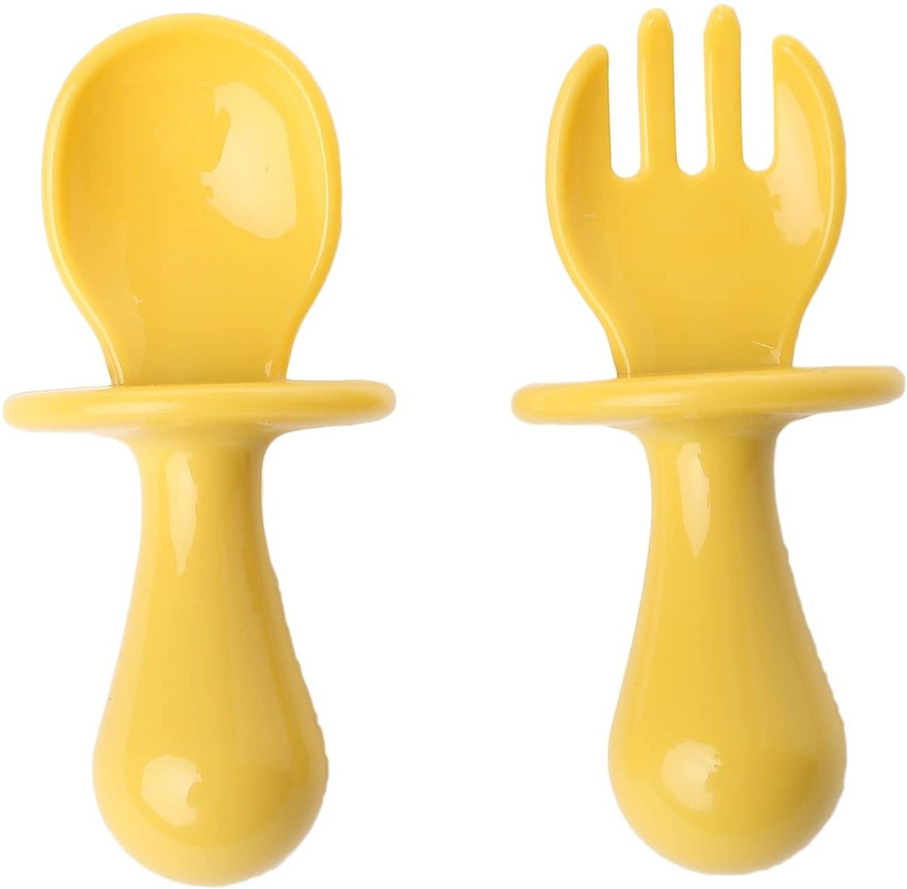 guchigu Baby Self Feeding Spoon & Fork Set , Anti- Chocking spoon Set with Storage Box - silicone-picture-28