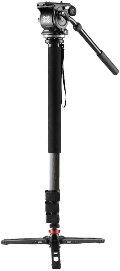 Xtreme Acoustics Professional Carbon Fiber with Fluid Head Mount, Gopro with 3 Adjustable Monopod-image-39