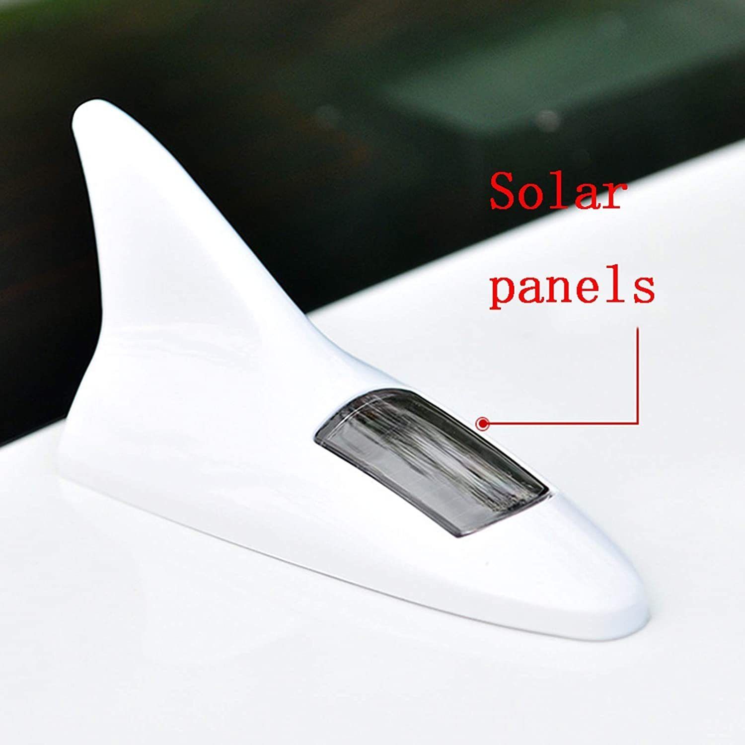 Solar Powered Car Shark Fin Antenna LED Warning Flash Led Warning Light Solar Powered Car Shark Fin Antenna LED Warning Tail Led Flash Warning Light Satellite Vehicle Antenna-image-49
