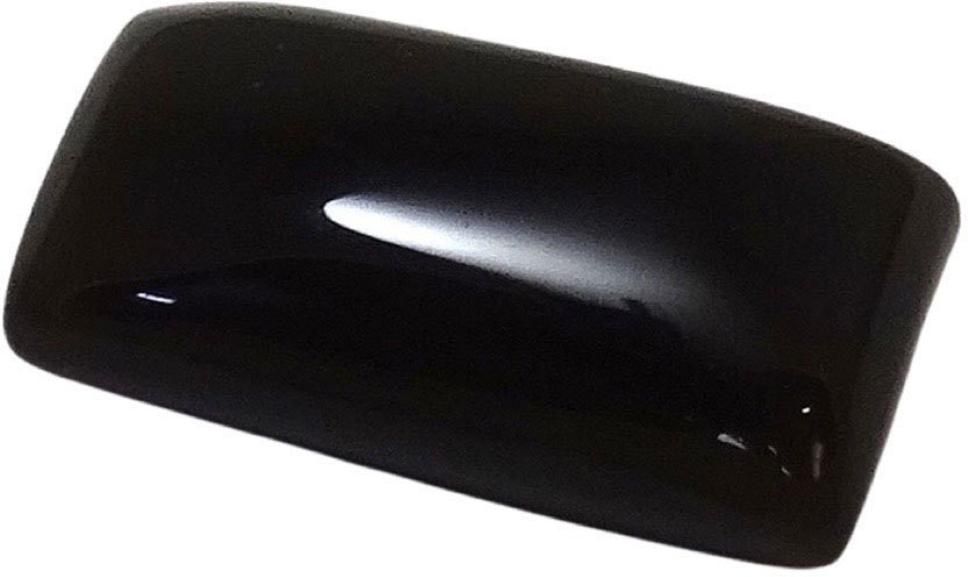 Sahiba Gems Black Cut Natural Agate Gemstone