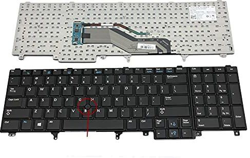 TechSonic Latitude E5220 E5530 E6520 E6530 E6540 Series (with Trackpoint) Laptop Keyboard Replacement Key image 1