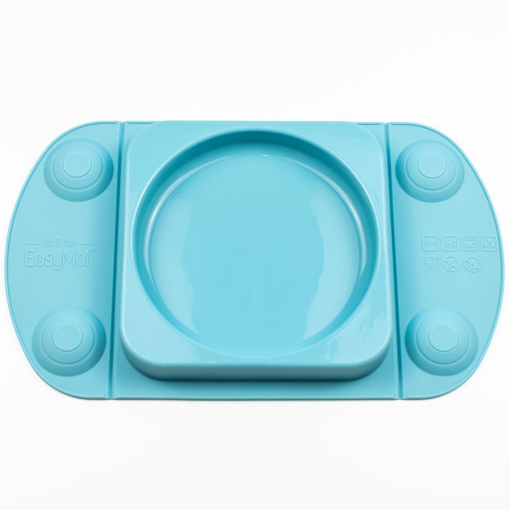 MiniMax Silicone Baby Weaning Suction Plate - Teal-image-14