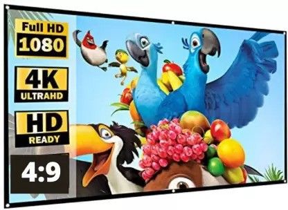 Vilro Projector Screen 84"4K Movie 4:3 HD Foldable and Portable Anti-Crease Projection Projector Screen (Width 182 cm x 121 cm Height)-image-40