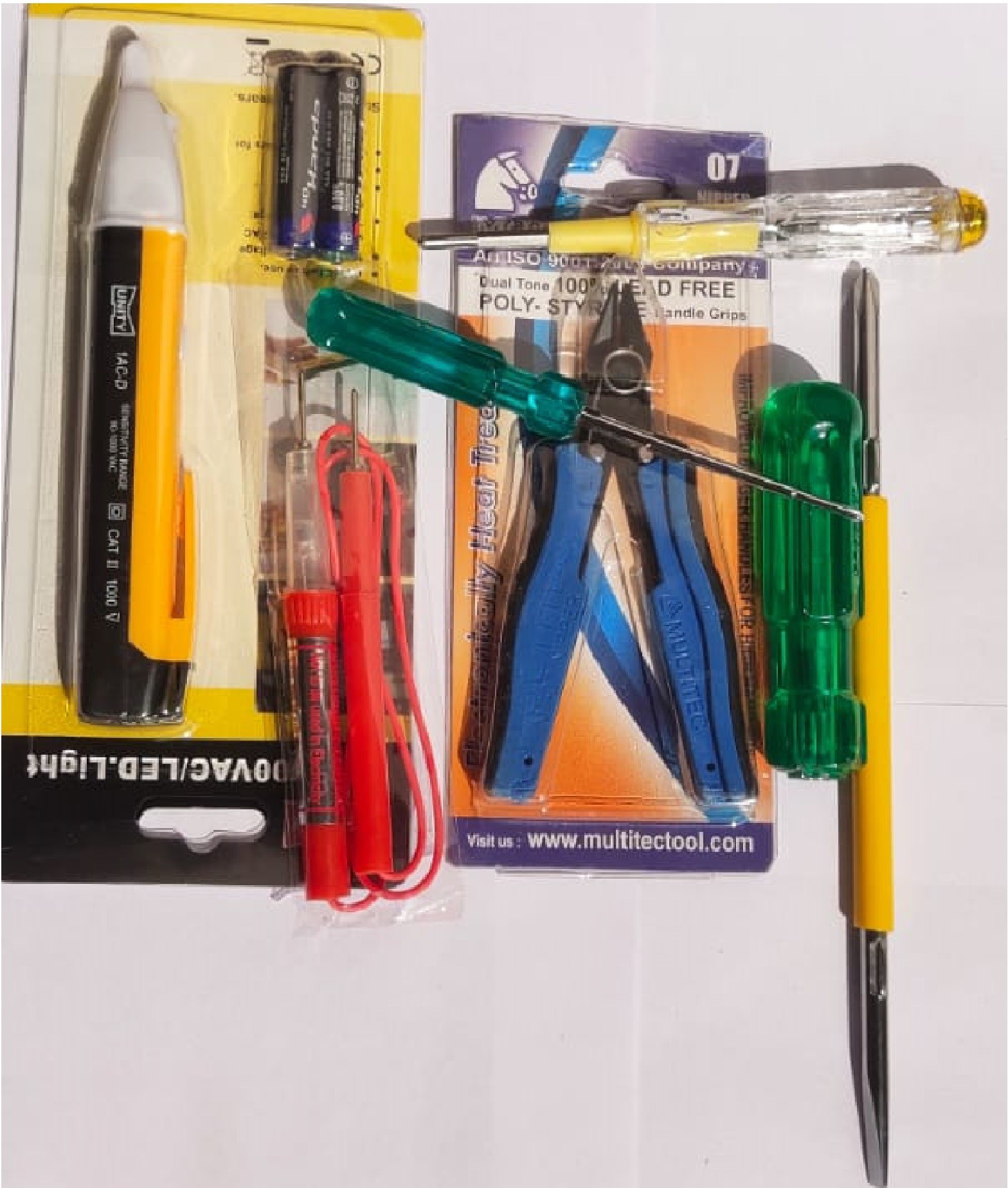 gadariya king Continuity , voltage tester and 6inch 2in screwdriver and 2in1 line pack of 5 Analog Voltage Tester image 1