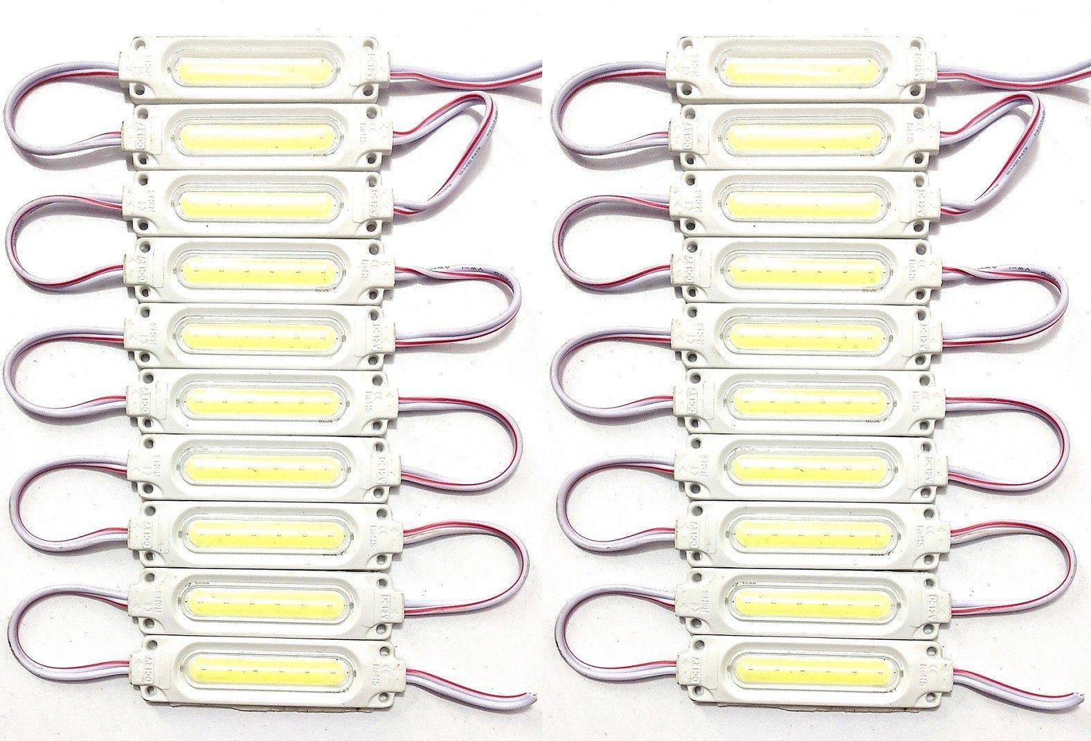 20 Pieces (WHITE) 12 Volt 2 Watt DC Capsule Shape LED Module Light Strip Light Electronic Hobby Kit-image-42