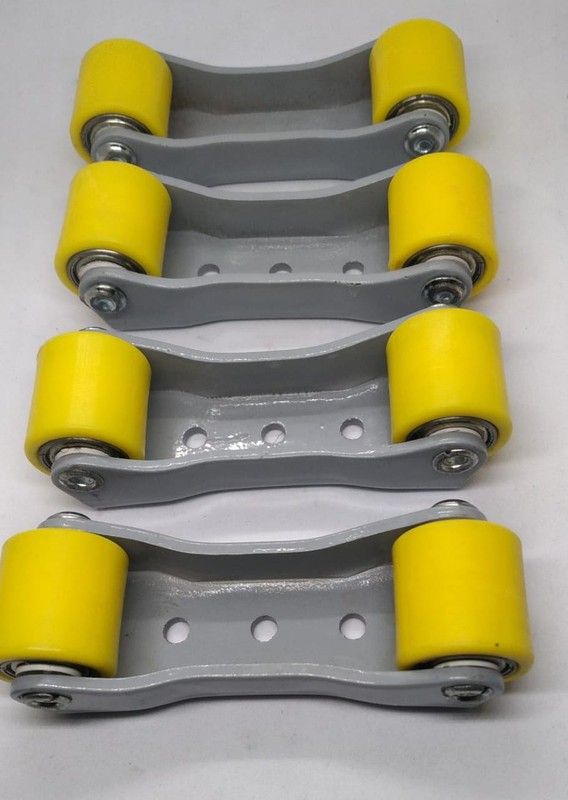 Single Wheel Bed Drawer Flat Castor Wheel With Bearing (22 mm, 350 kg Capacity) Fixed Furniture Caster-image-3