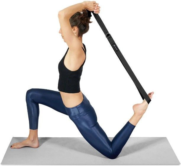 gymwar 8 Feet Yoga Belt for Women & Men Yoga Strap for Stretching Cotton Yoga Strap-picture-23