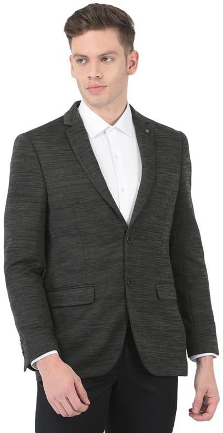 turtle Men Self Design Single Breasted Formal Blazer-picture-16