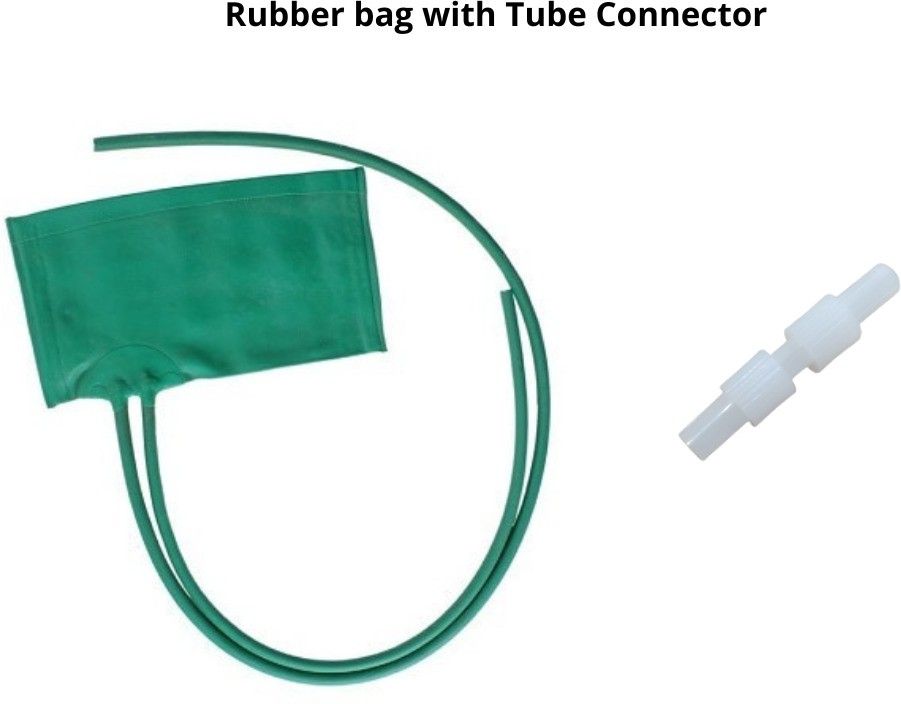 Cityhealth Bp Mercury Monitor Rubber Bag with White Tube Connector - Bp Monitor Cuff-image-37