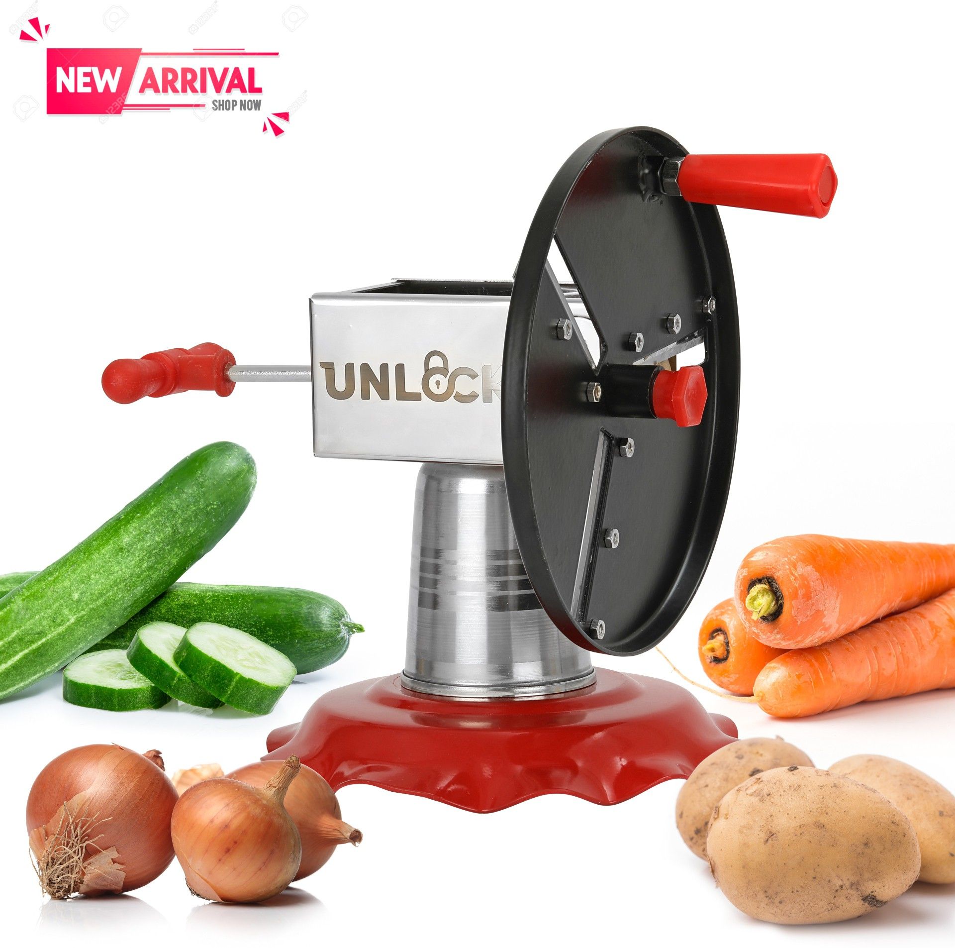unlock Wafer Maker Potato Slicer Vegetable and Fruit Slicer, Cutter/ Waffle Maker–1 PCS Waffle Maker-picture-25