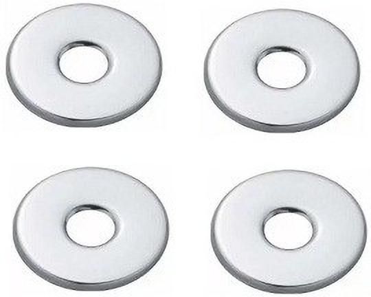 Premium Quality Stainless Steel Chrome Plated Round Wall Flange (Pack of 4) Plate Flange