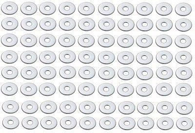 spazio Premium Quality Stainless Steel Chrome Plated Round Wall Flange (Pack of 80) Plate Flange-picture-4
