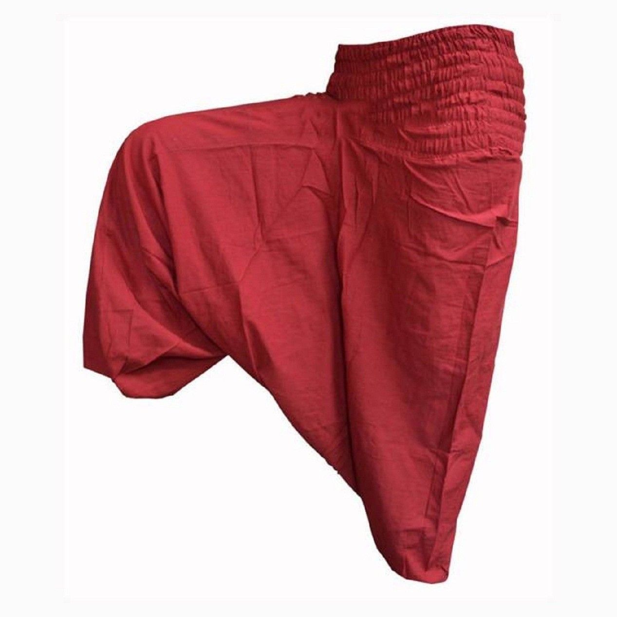 Solid Cotton Men Harem Pants