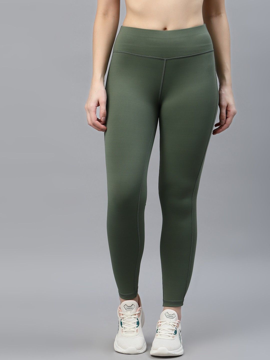 jump usa Solid Women Green Tights-picture-25