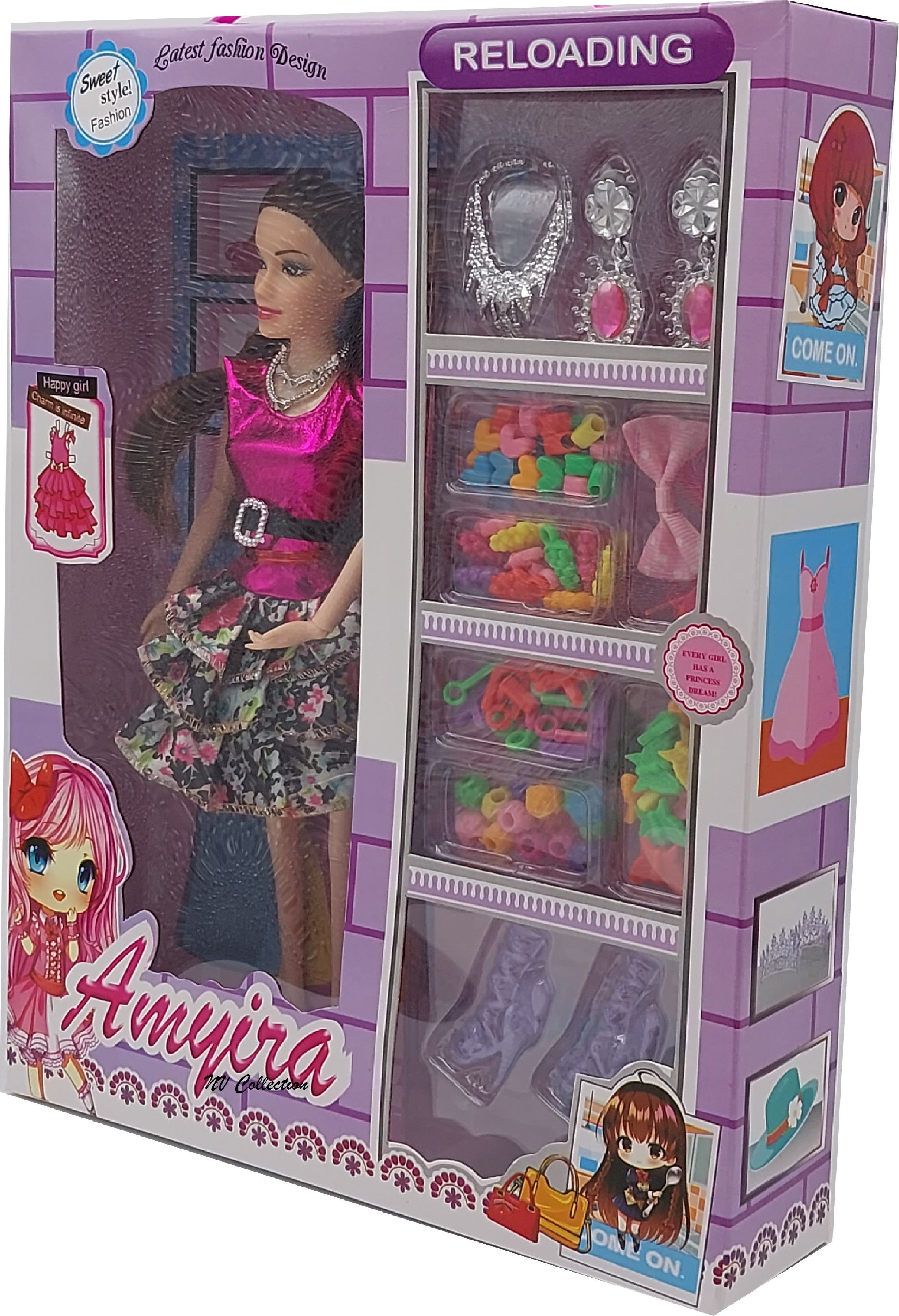 Cool Accessories Fashion Doll Set with Foldable Hands & Leg Best Birthday Gift-image-16