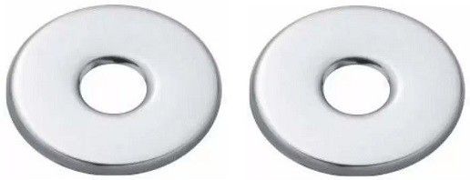 Premium Quality Stainless Steel Chrome Plated Round Wall Flange (Pack of 2) Plate Flange