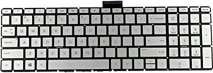 TechSonic Keyboard Compatible 250 G6 255 G6 256 G6 15-CC 15-CS with Backlit, Silver Laptop Keyboard Replacement Key image 1