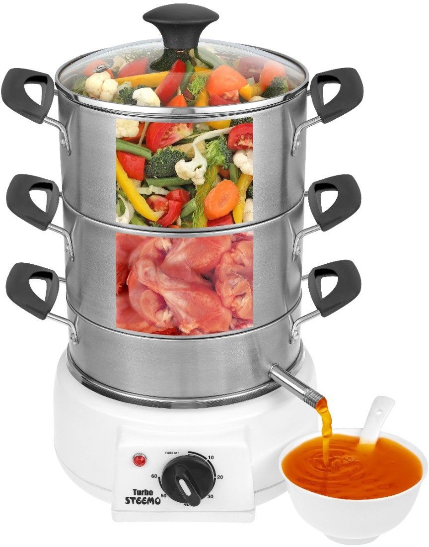 ALL S.S. MODEL MULTI STEAM COOKER in FOOD GRADE STAINLESS STEEL FOOD STEAMER Soup Maker