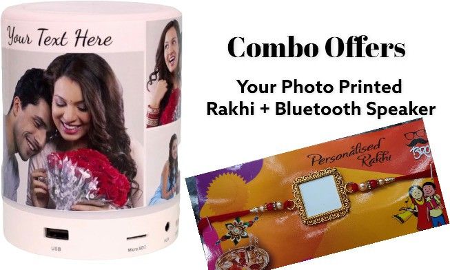 Picture Affairs Production Bluetooth speaker + Rakhi With Photo printed Speaker Mod